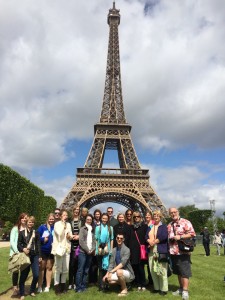 Group at Eiffel Tower