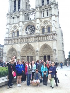 Group photo at Notre Dame