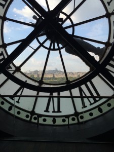 View through the clock at the Musee D'Orsay